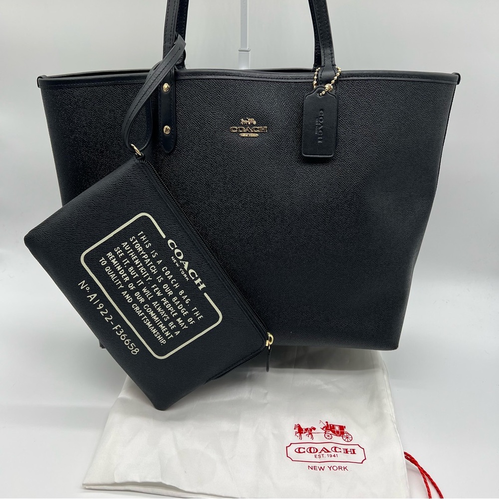 Coach Reversible City Tote with Pouch - Picture 3 of 12